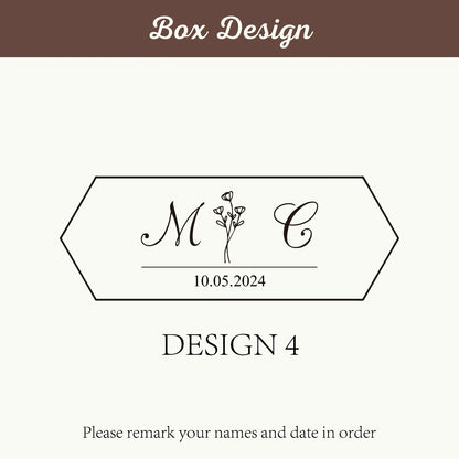 Personalized Walnut Wooden Ring Box - Custom Engraved Engagement & Wedding Ring Holder Gift for Couples, Brides & Grooms