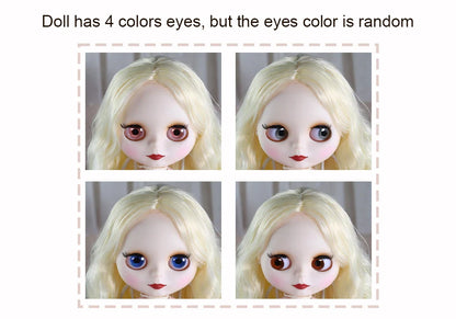 ICY DBS Blythe Doll 1/6 BJD – 30cm Joint Body Set with Random Eyes, Anime Girl Toy Gift