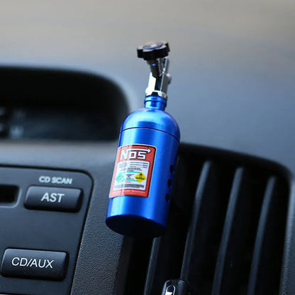NO S Car Air Freshener - Blue Billet Aluminum Scent Vent Perfume, Fragrance Refill Freshener