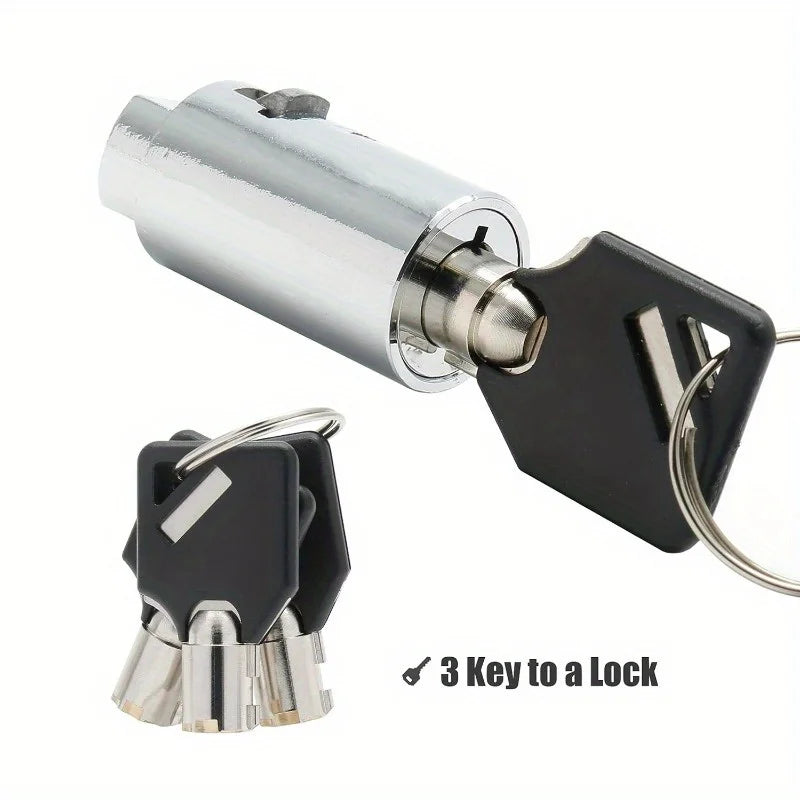 Universal Vending Machine Security Lock Set - Keyed Alike Tubular Keyway Lock