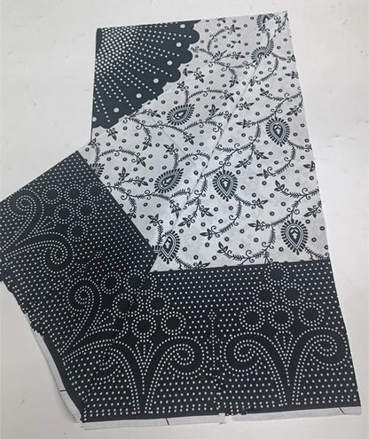 100% Cotton Ankara Wax Fabric - High Quality Soft Real Dutch Pagne Print for Dresses & Sewing