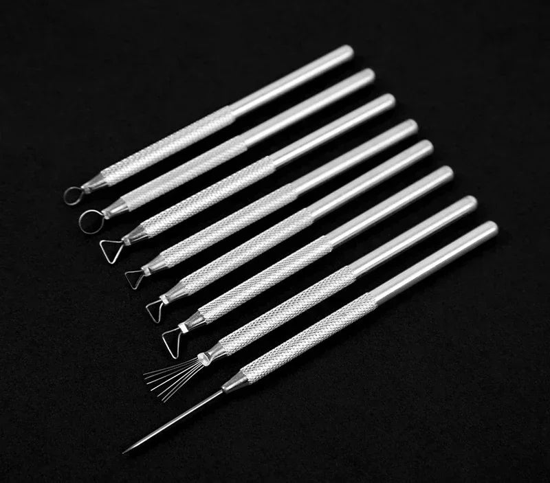 New Texture Pottery Clay Tools – Stainless Steel DIY Carving, Modeling & Hole Punch Sculpture Tools for Ceramics