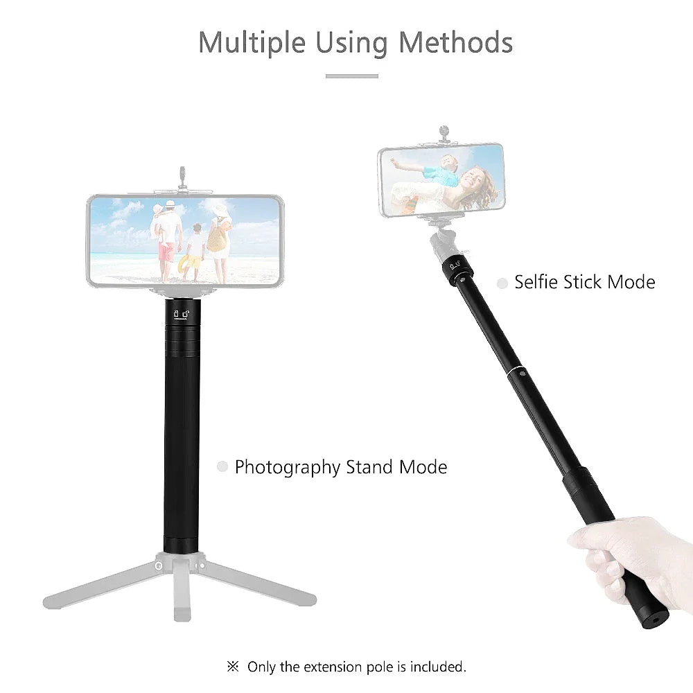 Metal Mini Tripod Stand for DJI, Zhiyun, Feiyu Gimbals & DSLR Cameras, Monopod with 1/4" Screw, Tabletop Handheld Stabilizer
