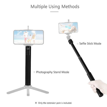 Metal Mini Tripod Stand for DJI, Zhiyun, Feiyu Gimbals & DSLR Cameras, Monopod with 1/4" Screw, Tabletop Handheld Stabilizer