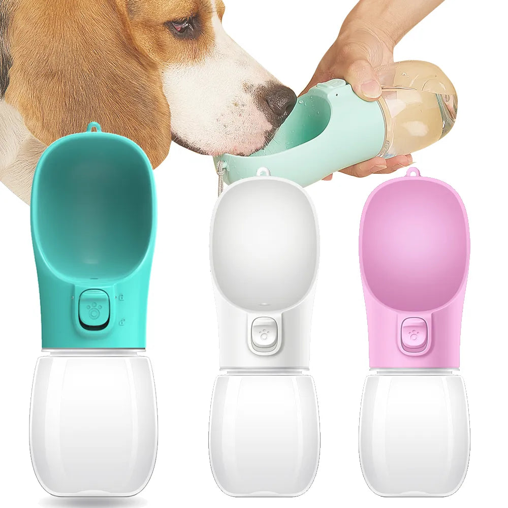Portable Dog Water Bottle - Leakproof Outdoor Drinking Bowl for Small and Large Dogs, Cats - Chihuahua, French Bulldog Supplies