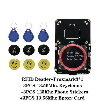 Proxmark3 PM3 Rdv 5.0 Kit – RFID Smart Chip T5577 Card Writer, 13.56MHz NFC Key Copier, IC ID Reader & Programmer Duplicator