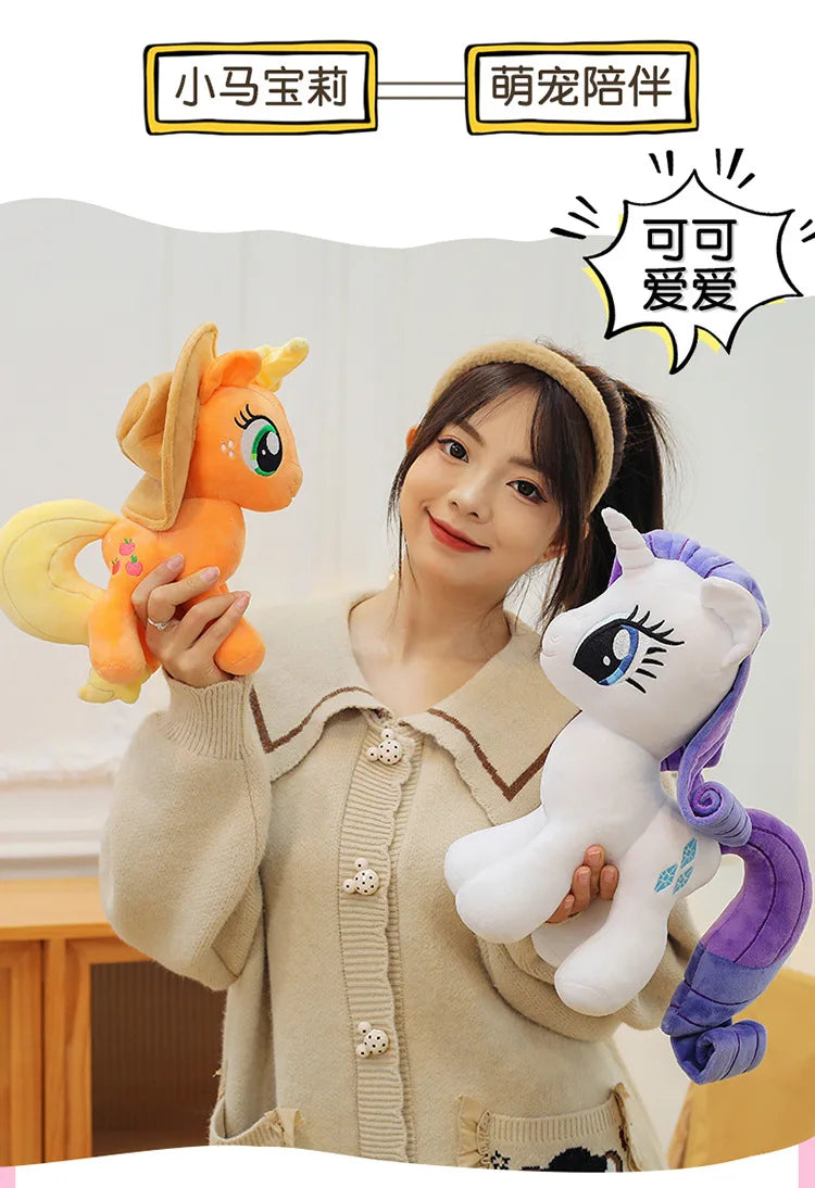 My Little Pony Rainbow Dash & Applejack 28cm Plush Toy – Soft Stuffed Animal Gift