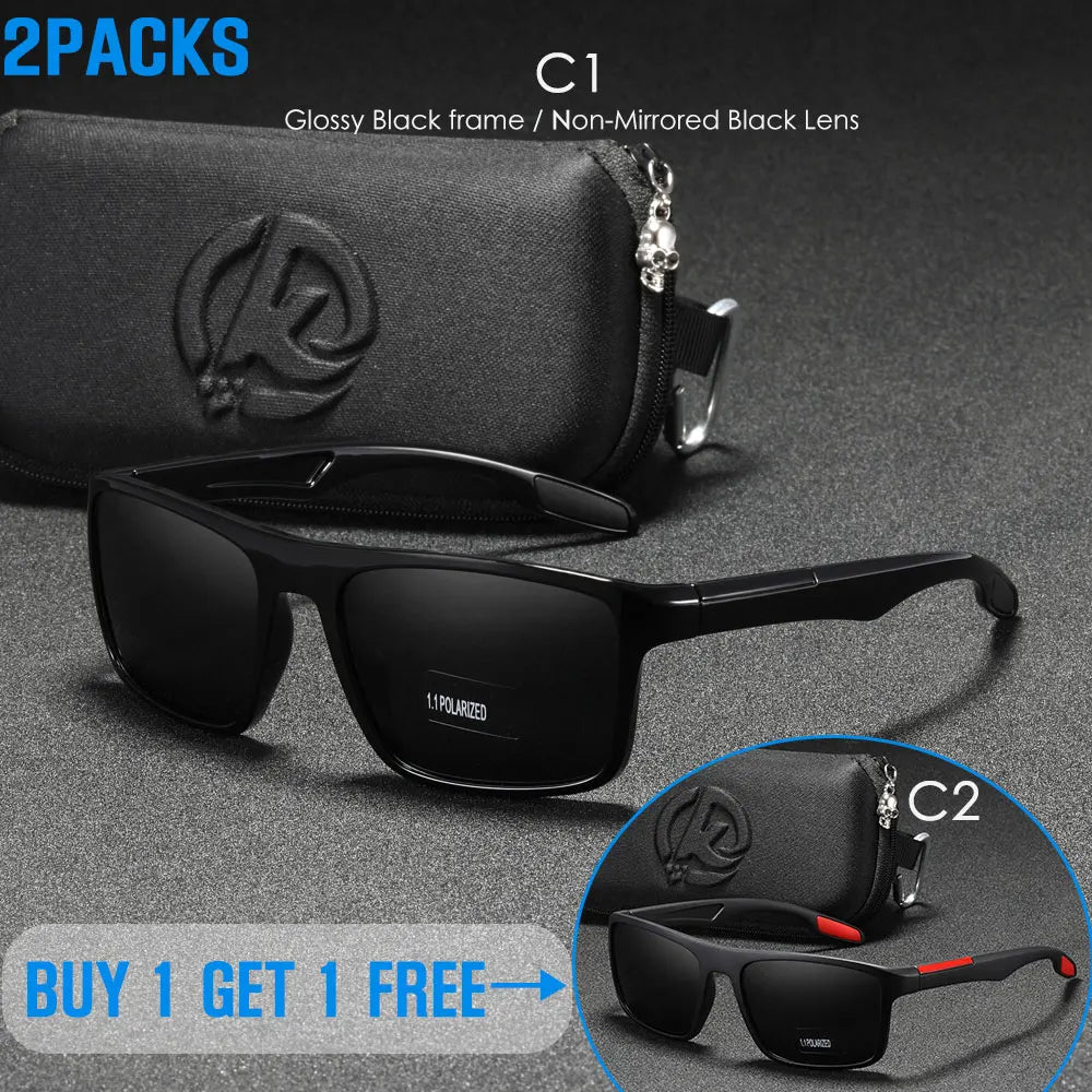 KDEAM Ultra-Light Polarized Sports Sunglasses for Men & Women – TAC 1.1mm Lens, Category 3 Driving Sun Glasses