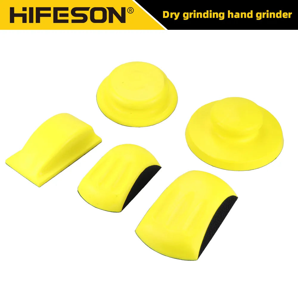 PU Foam Sanding Disc Holder: Sandpaper Backing Polishing Pad Hand Grinding Block