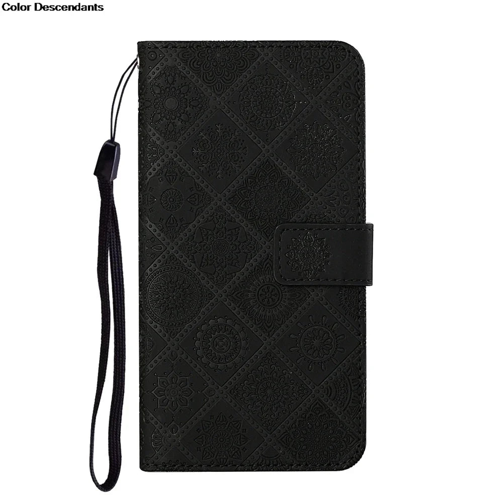 Flip Leather Wallet Case for Redmi Note & Redmi Series (Note 13–9, 4G/5G) – Card Holder Stand Book Cover