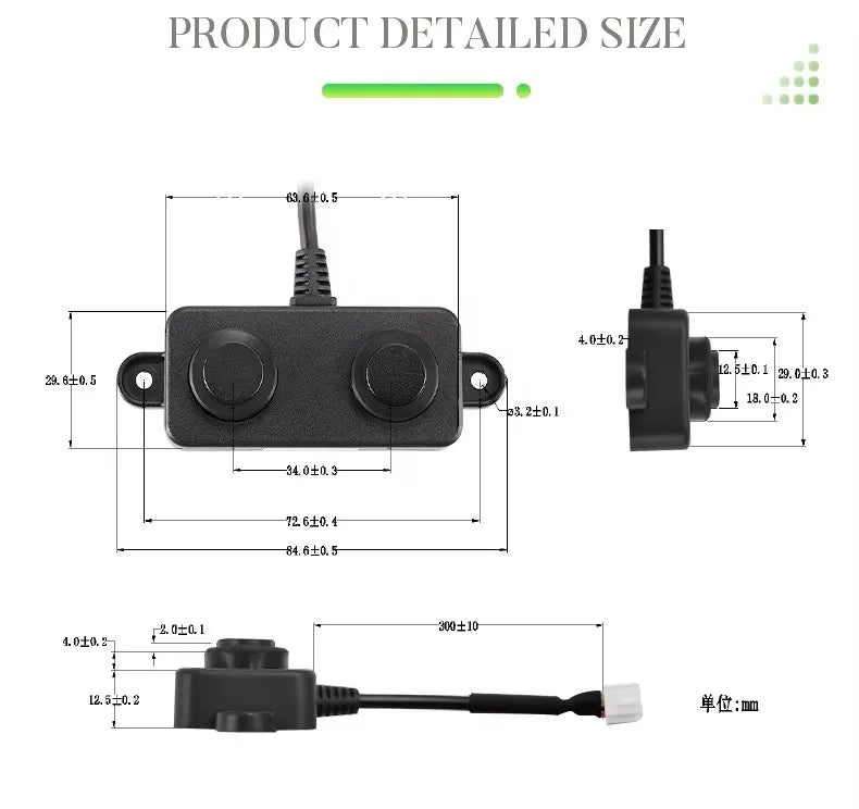 DYP-A02 Ultrasonic Distance Sensor – Waterproof Anti-Collision Module for Obstacle Detection & Drop Avoidance