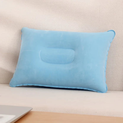 Inflatable Travel Pillow – Comfortable Neck & Lumbar Support Cushion for Office, Car, Camping, Hiking & Napping