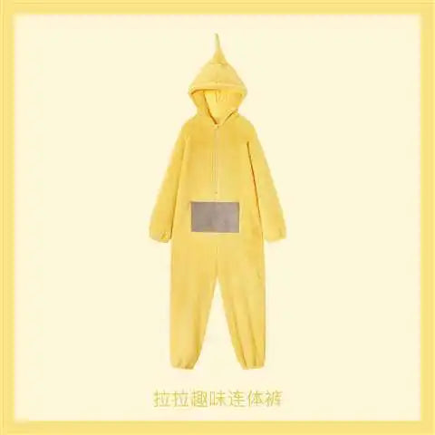 Teletubbies Pajama Costume - Soft Long Sleeve Unisex Cosplay Loungewear for Adults & Kids