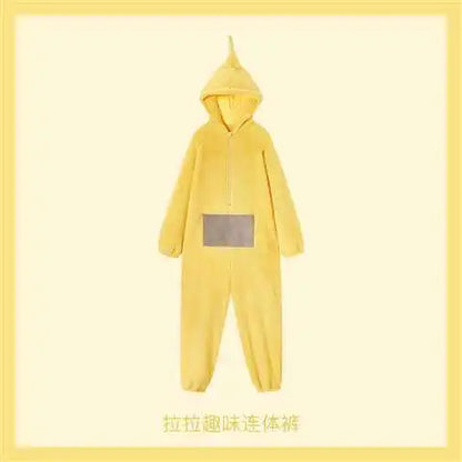 Teletubbies Pajama Costume - Soft Long Sleeve Unisex Cosplay Loungewear for Adults & Kids