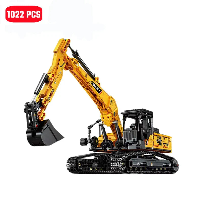 SEMBO 1022pcs Excavator Building Blocks – MOC City Construction Engineering Vehicle Educational Toy for Boys