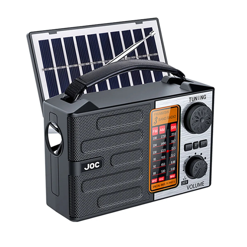 Portable AM/FM Shortwave Radio – Rechargeable Battery Powered Full Band Receiver with USB/TF MP3 Player & Bluetooth Speaker Function