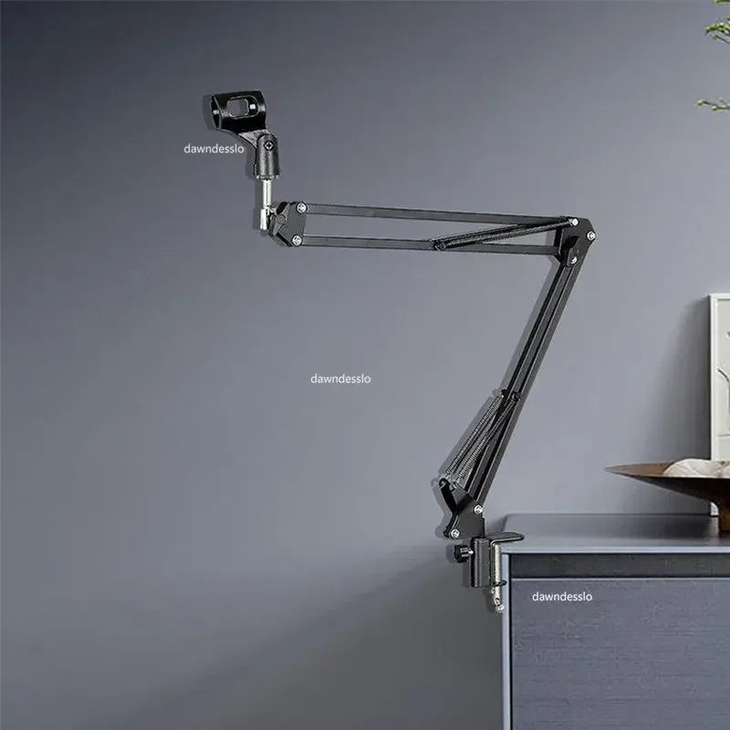 Adjustable Microphone Suspension Boom Arm Stand – Compatible with K669, K670, K658, K678, K690, Compact Mic Stand for Broadcasting