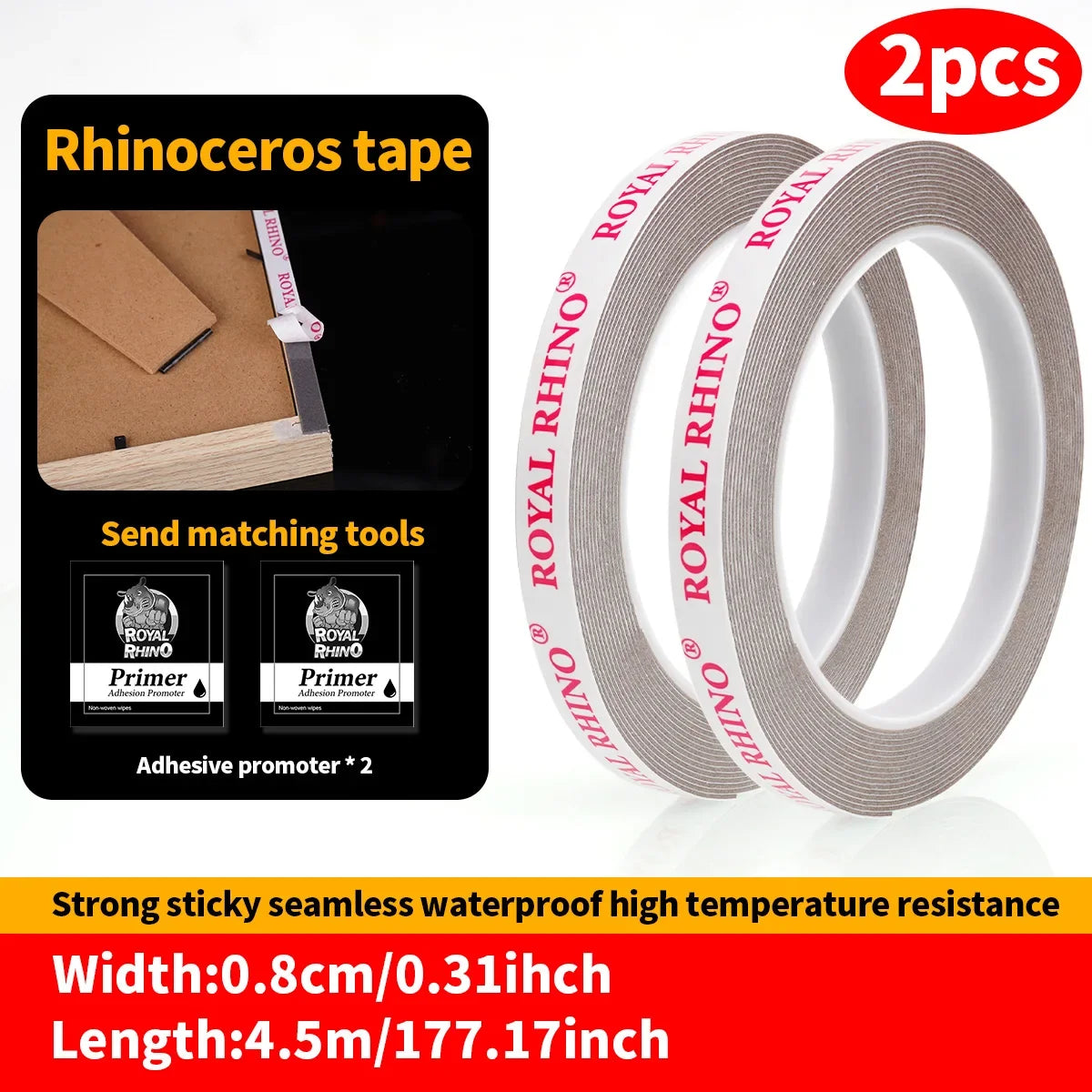 450CM Extra-Strong Double-Sided Adhesive Tape - High-Viscosity Car Mounting & Fixing Tape