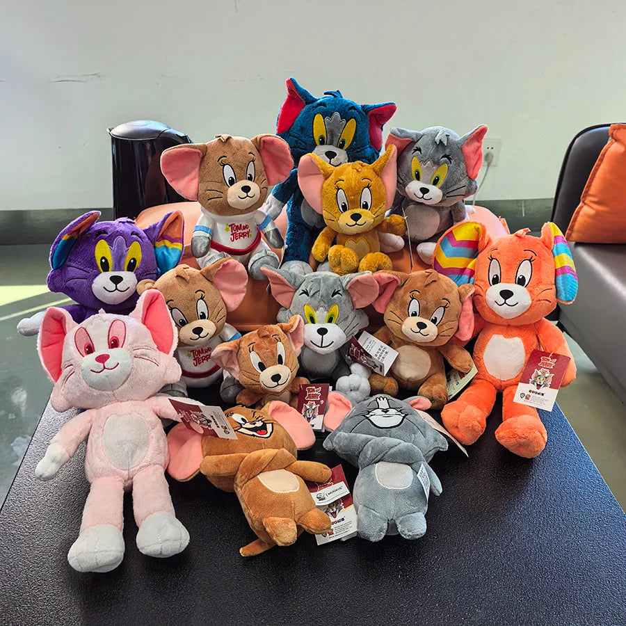 Anime Tom & Jerry Plush Toy — Cute Cat & Mouse Stuffed Animal Doll for Kids Gift, Free Shipping