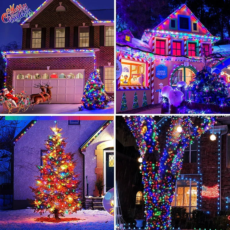 Solar LED String Lights - Waterproof Outdoor Garden, Patio & Christmas Decor