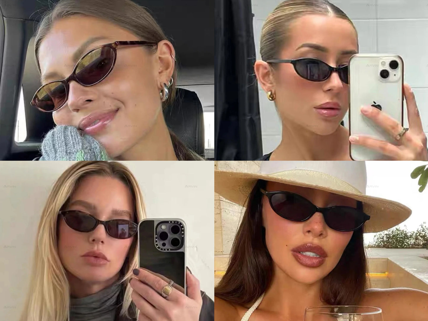 2024 Women’s Leopard Brown Sunglasses — Fashion Brand Small Frame Retro Oval Sun Glasses, Ladies Eyewear Shade