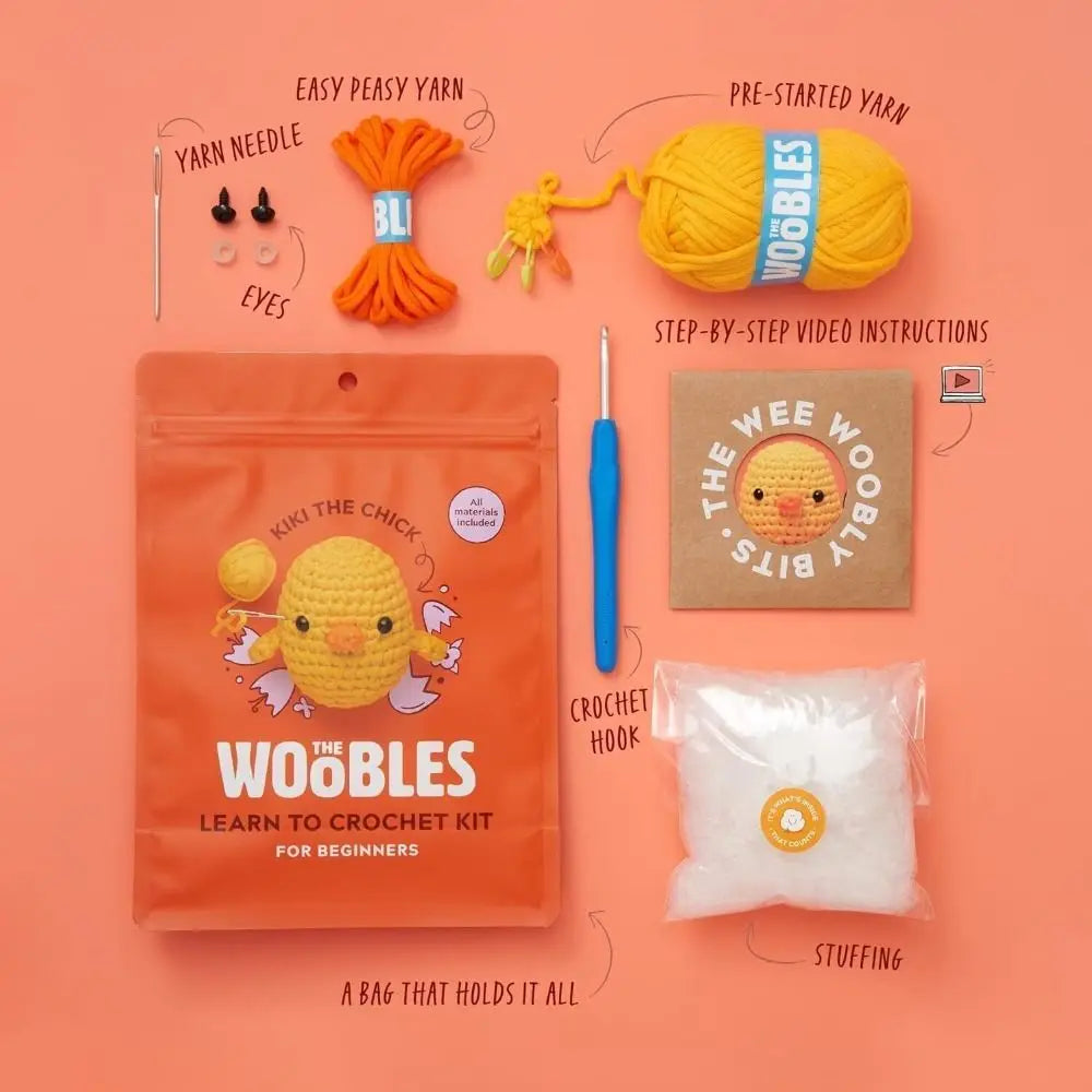 Multifunction Crochet Stuffed Animal Kit – DIY Handmade Yarn Set for Beginners, Includes Crochet Hooks, Non-Finished Product