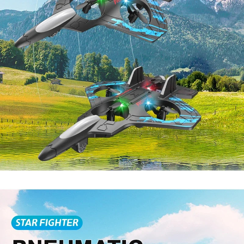 2.4G Remote Control Fighter Foam Glider – LED Stunt UAV Helicopter Aircraft Model
