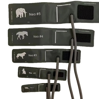 CONTEC 08A Veterinary Blood Pressure Monitor Accessories — Animal Cuffs, Clip SpO2 Probe, Charger Adapter, and Plastic Connector