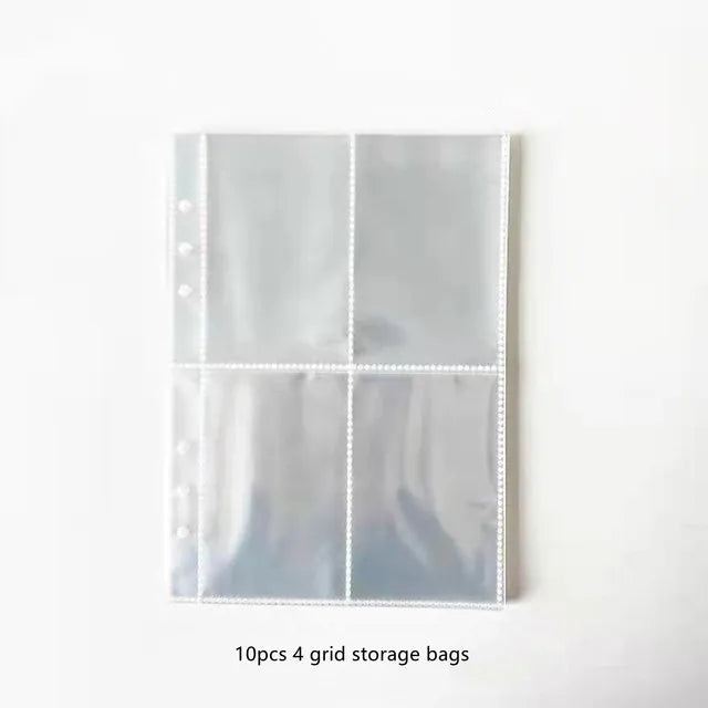 Candy Color A5 PU Leather Binder – Cute Kpop Photocard Album & Loose-Leaf Photo Card Storage Book