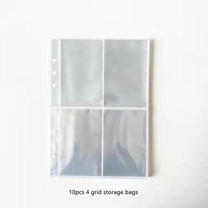 Candy Color A5 PU Leather Binder – Cute Kpop Photocard Album & Loose-Leaf Photo Card Storage Book