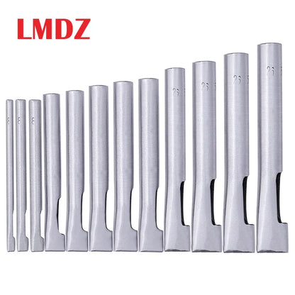 LMDZ Oval Shape Leather Craft Hole Punch Set - Oblong Shape Punch for Belts, Watch Bands, and Leather Working