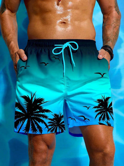 3D Anime Board Shorts - Quick-Dry Unisex Beach & Swimming Shorts for Men and Women