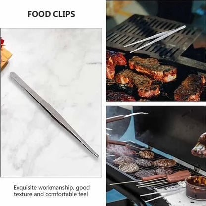 Multifunction BBQ Tongs – Stainless Steel Food Clip, Churrasco Tweezers, Buffet & Kitchen Gadgets Tool