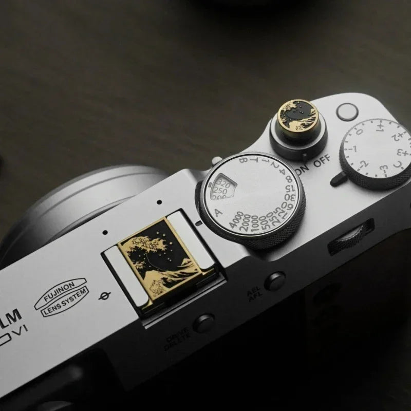 The Great Wave Camera Hot Shoe Cover - Protective Accessory for Canon R5 Mark II Fujifilm XT50 Nikon Sony A9M3 Lumix S9 Cameras