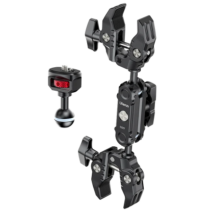 Ulanzi CO17 Super Clamp with 360° Dual-Head Magic Arm & Arri Adapter for Panoramic Camera, LED Light, and Umbrella