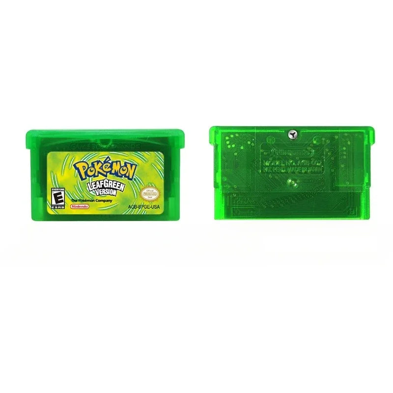 Pokemon GBA Game Cartridge Series — Emerald, Ruby, FireRed, LeafGreen, Sapphire (No Manual)