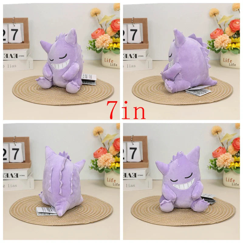 New Gengar Plush Toy – Soft Pokemon Stuffed Animal Doll, Cute Cartoon Christmas Gift