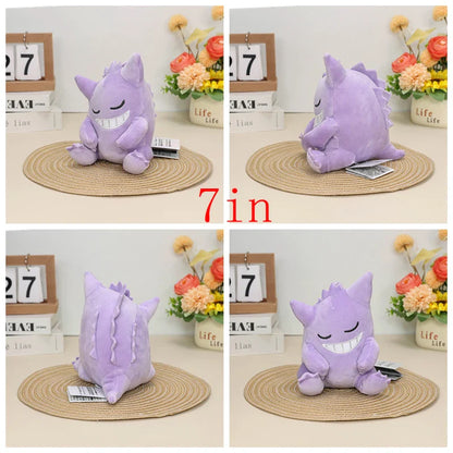 New Gengar Plush Toy – Soft Pokemon Stuffed Animal Doll, Cute Cartoon Christmas Gift