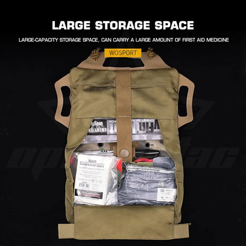 OphidianTac Outdoor First Aid Bag – Rapid Deployment Medium IFAK MOLLE Medical Pouch for Hunting Vest Accessories