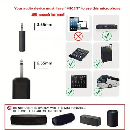 Gold 2.4GHz Wireless Handheld Microphone – Dynamic DJ Recording & Mixer Mic