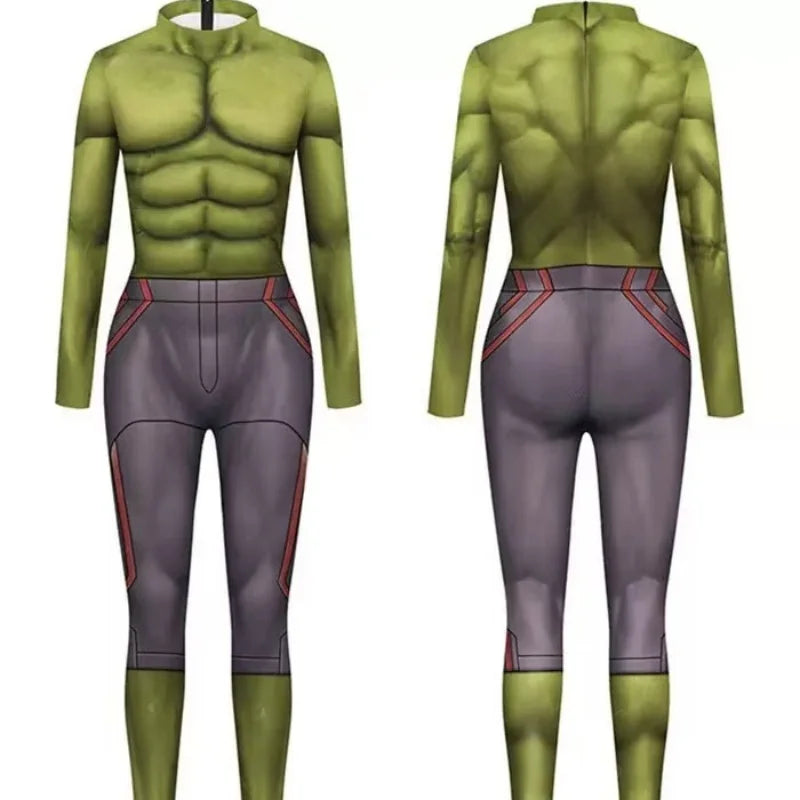 Mechanical Muscle Zentai Bodysuit — Men’s Halloween Punk Cosplay & Carnival Costume 2025