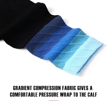 Calf Compression Sleeves - 20-30mmHg Running Leg Sleeves for Shin Splints, Varicose Veins & Fatigue Relief for Men & Women