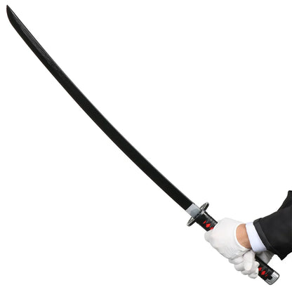 41" Demon Slayer Tanjiro Katana Sword – Samurai Cosplay Prop with Belt & Holder for Halloween Decoration