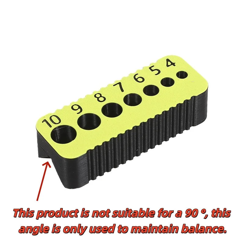 Multi-Size Drill Guide Jig – 4–10mm Precision Drill Bit Alignment Tool for DIY Woodworking, Joints & Accurate Hole Positioning