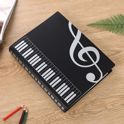 Creative Guitar & Piano Sheet Music Folder – A4 Music Score Document Storage Organizer