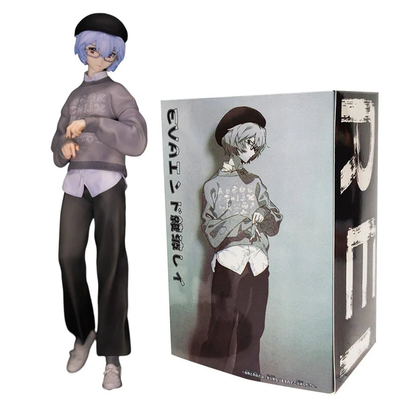 22cm Neon Genesis Evangelion Anime Figure – Asuka Langley Soryu & Rei Ayanami Action Collectible