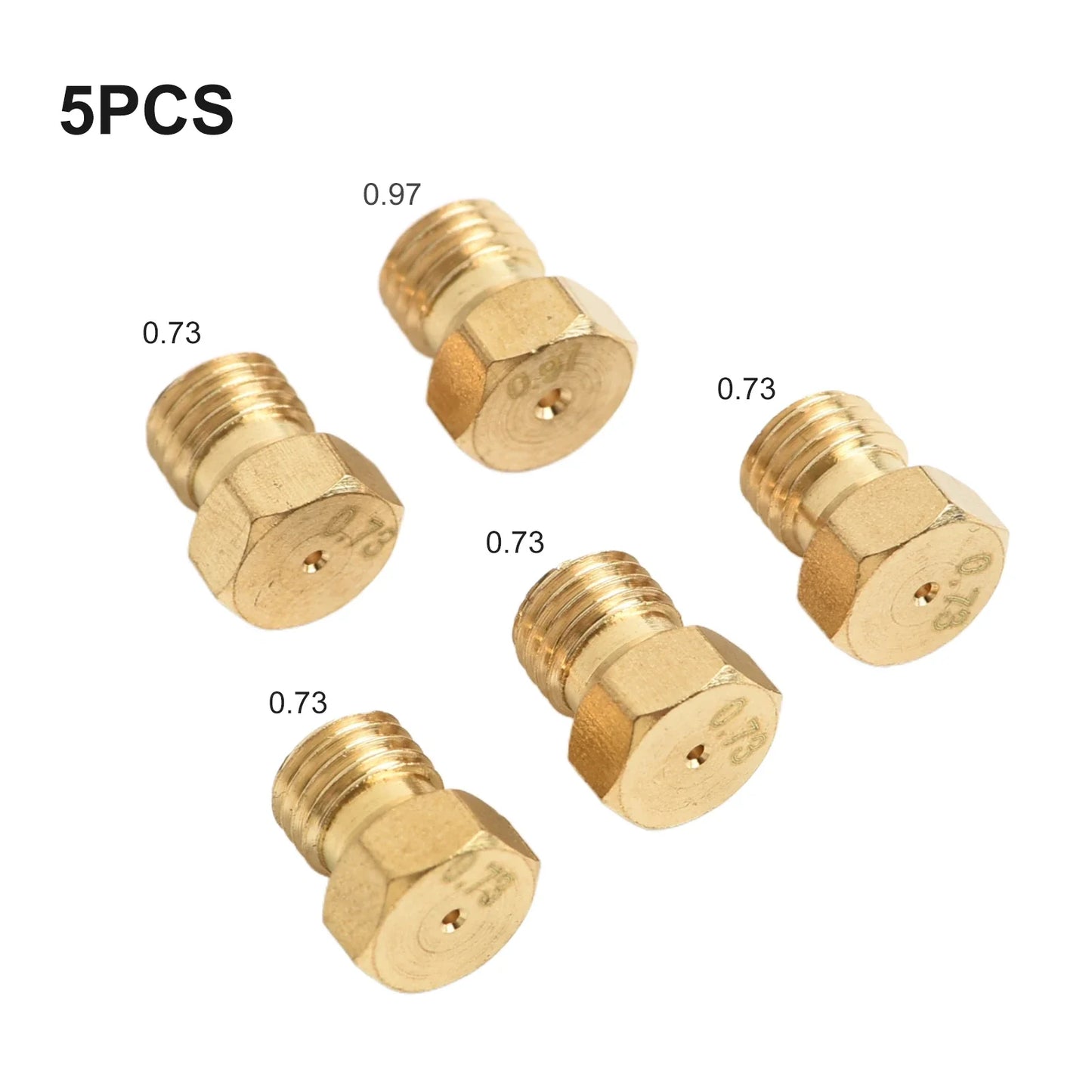 5PCS Burner Gas Conversion Kit – M6 X 0.75 Thread Nozzles for Natural Gas to LPG Hob, Kitchen Parts
