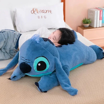 40cm Blue Stitch Plush Doll – Long Pillow Toy for Girls, Sleeping & Hugging Gift