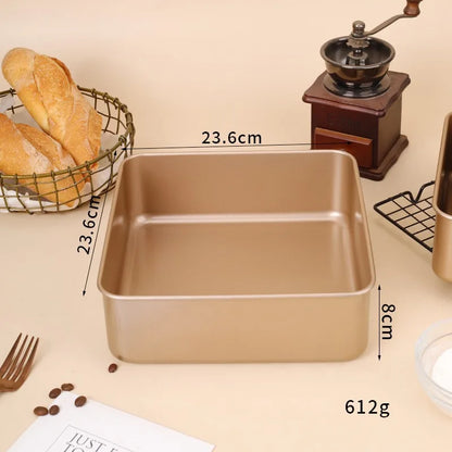 7/8/9 Inch Square Cake Mold – Sponge and Fluffy Cake Pan for Family Baking, Pastries, Cookies, and Chocolate Making