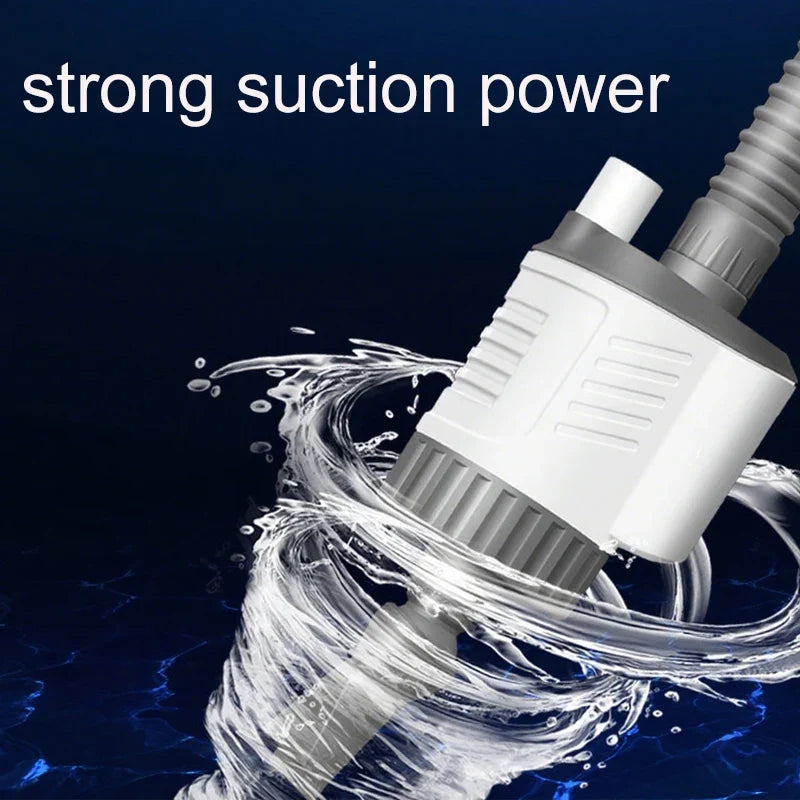 Electric Aquarium Water Change Pump - 30W Fish Tank Gravel Cleaner with Siphon Vacuum Filter for Easy Maintenance